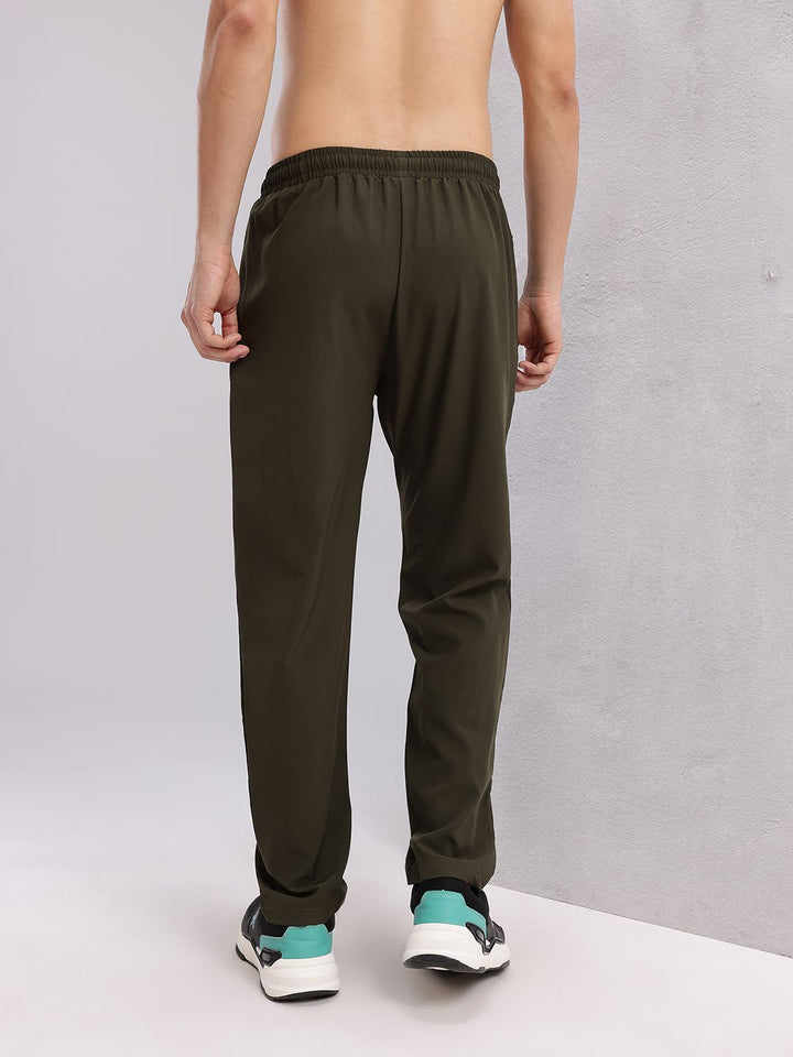 HRX by Hrithik Roshan Men Rapid-dry Brand Logo Print Training Track Pants