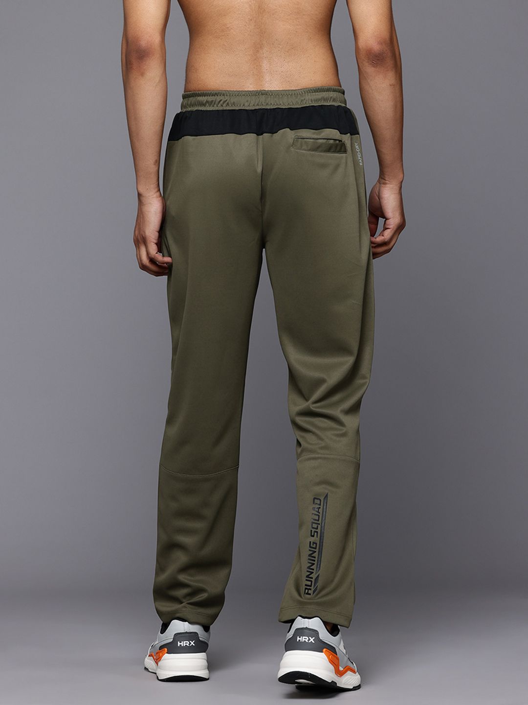 HRX by Hrithik Roshan Men Typography Print Regular Fit Rapid-Dry Running Track Pants