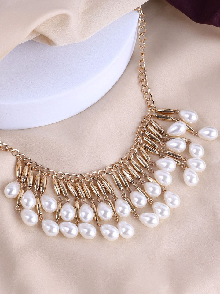 VOGUE PANASH Brass Gold-Plated Necklace