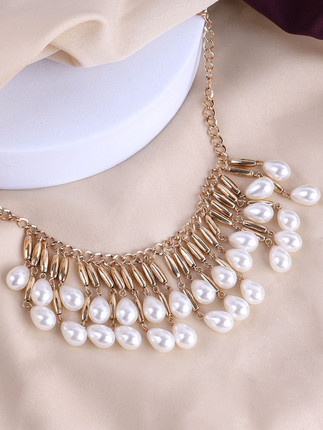 VOGUE PANASH Brass Gold-Plated Necklace