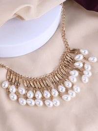 VOGUE PANASH Brass Gold-Plated Necklace