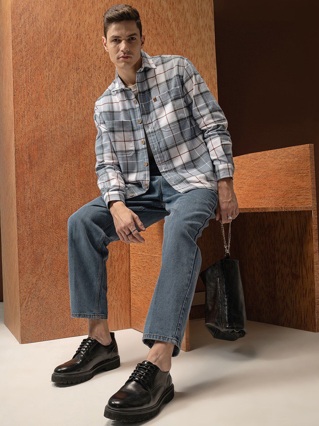 LOCOMOTIVE Premium Flannel Checked Utility Pocket Overshirt