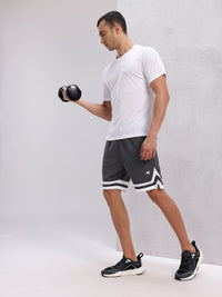 HRX by Hrithik Roshan Men Rapid-dry Striped Training Shorts