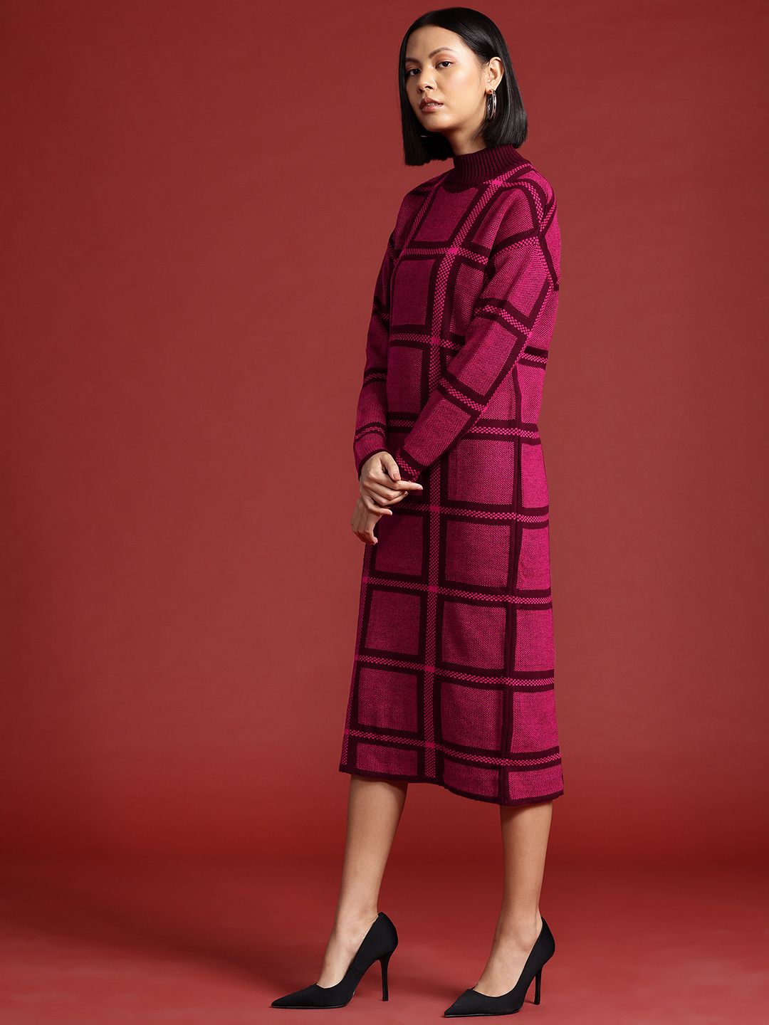 all about you Acrylic Jumper Midi Dress