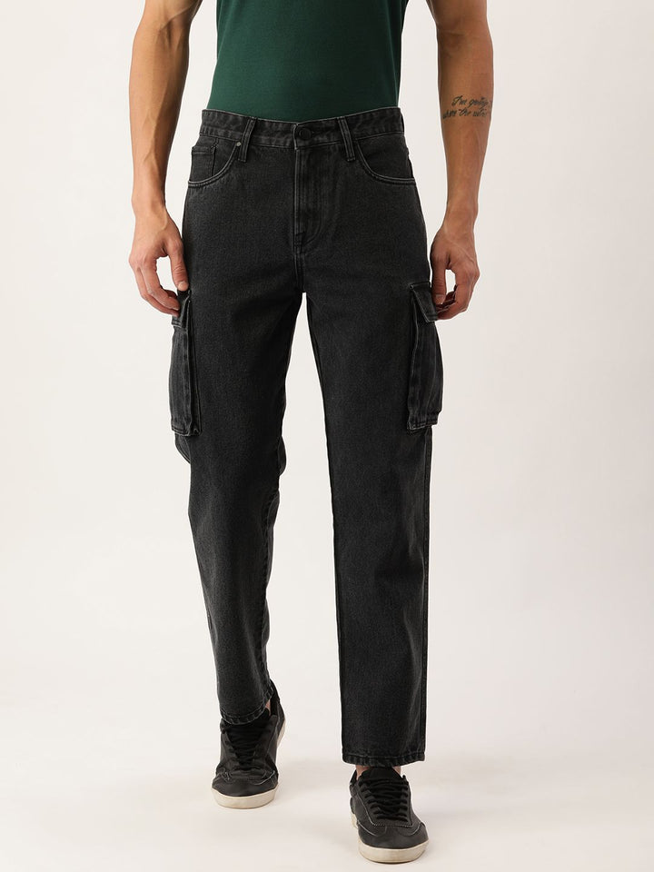 Bene Kleed Men Pure Cotton Relax Fit Denim Cargos