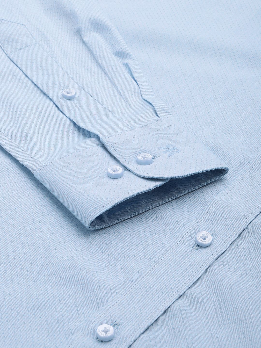 Raymond Self Design Slim Fit Pure Cotton Formal Shirt