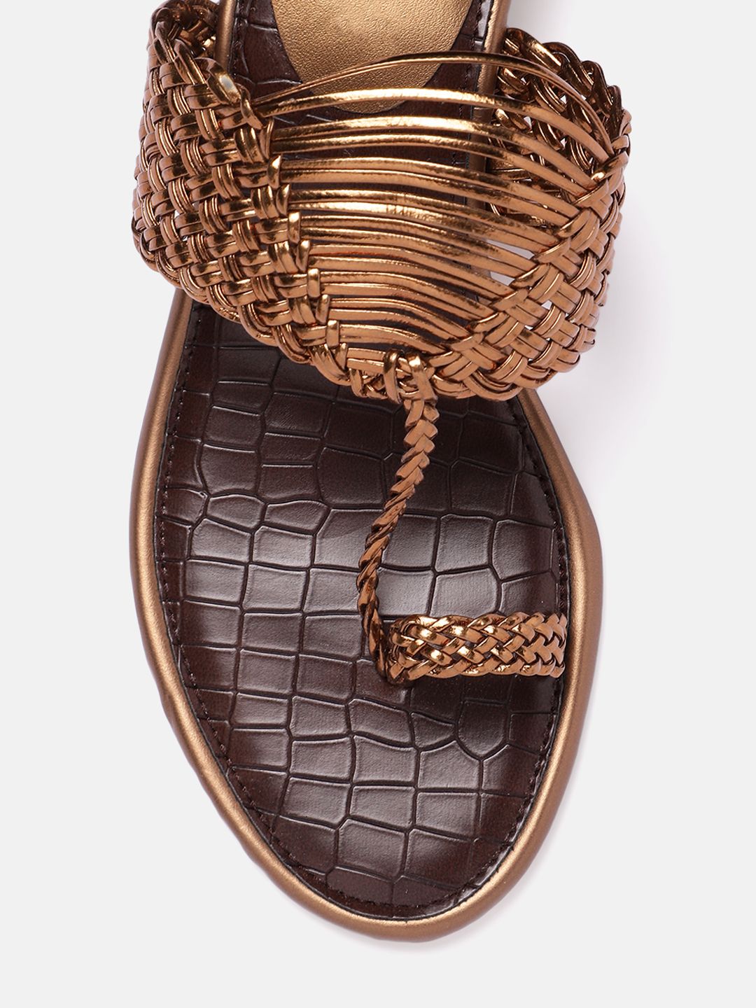 DressBerry Woven Design Block Heels