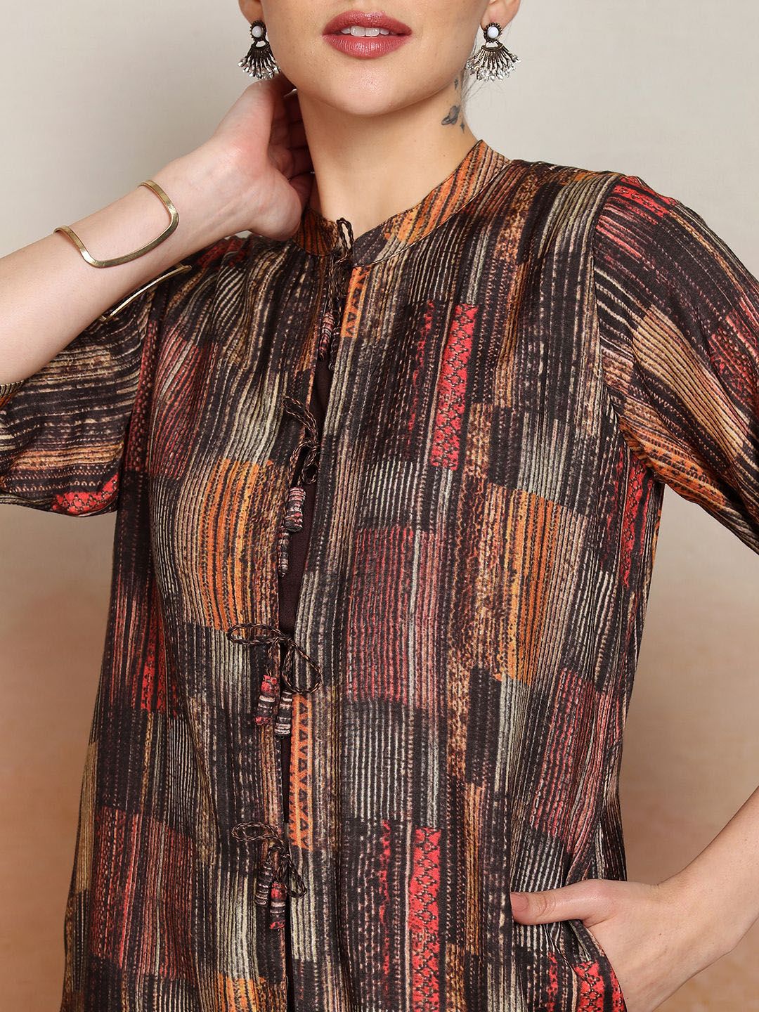 Vishudh Women Ethnic Motifs Printed Regular Kurta with Trousers & Dupatta
