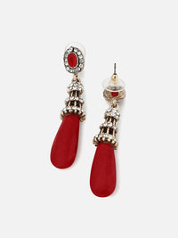 SoHi Red Contemporary Drop anting -anting
