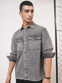 HIGHLANDER Men Regular Collar Checked Oversized shirt