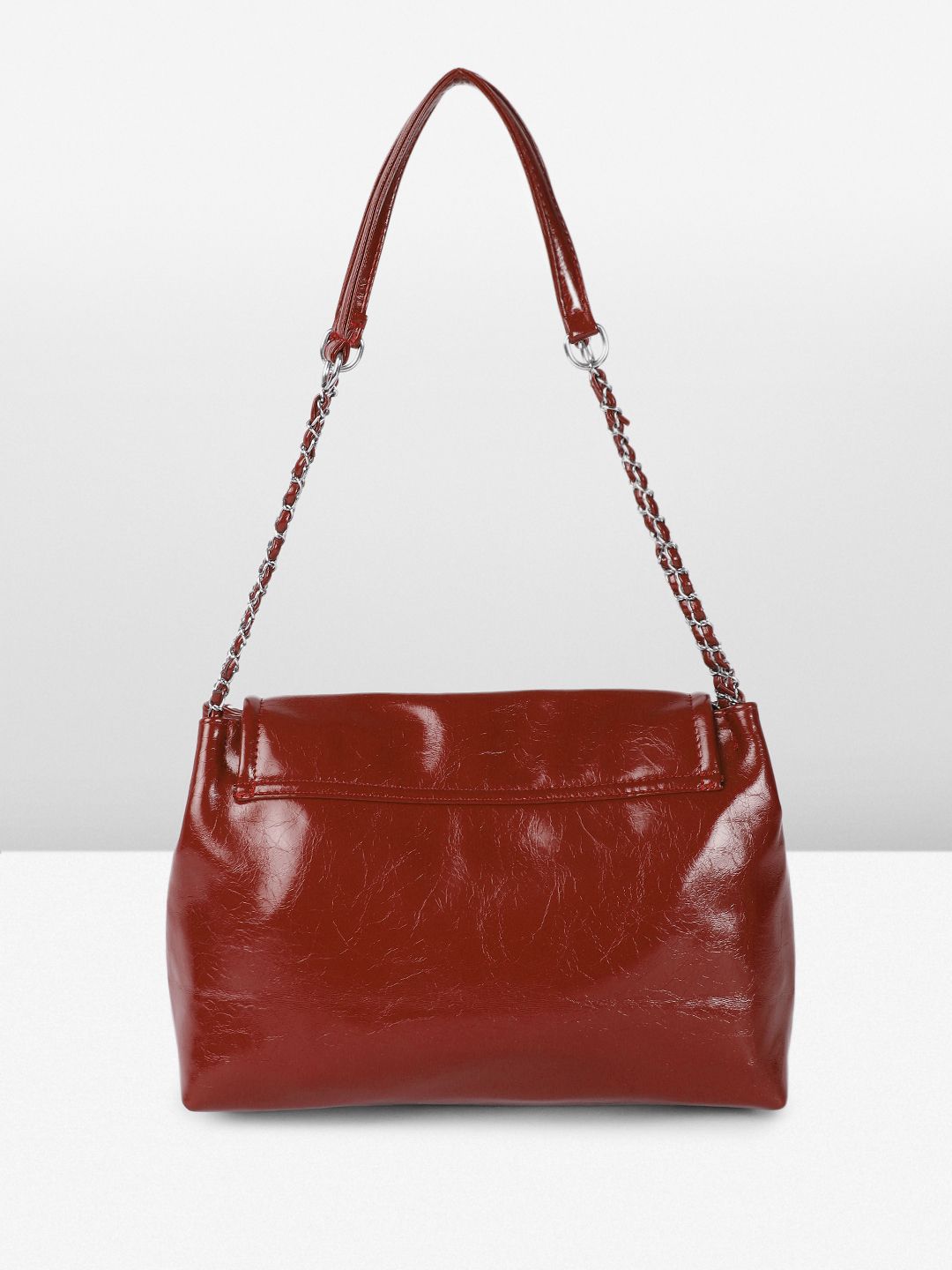 DressBerry Textured Structured Shoulder Bag