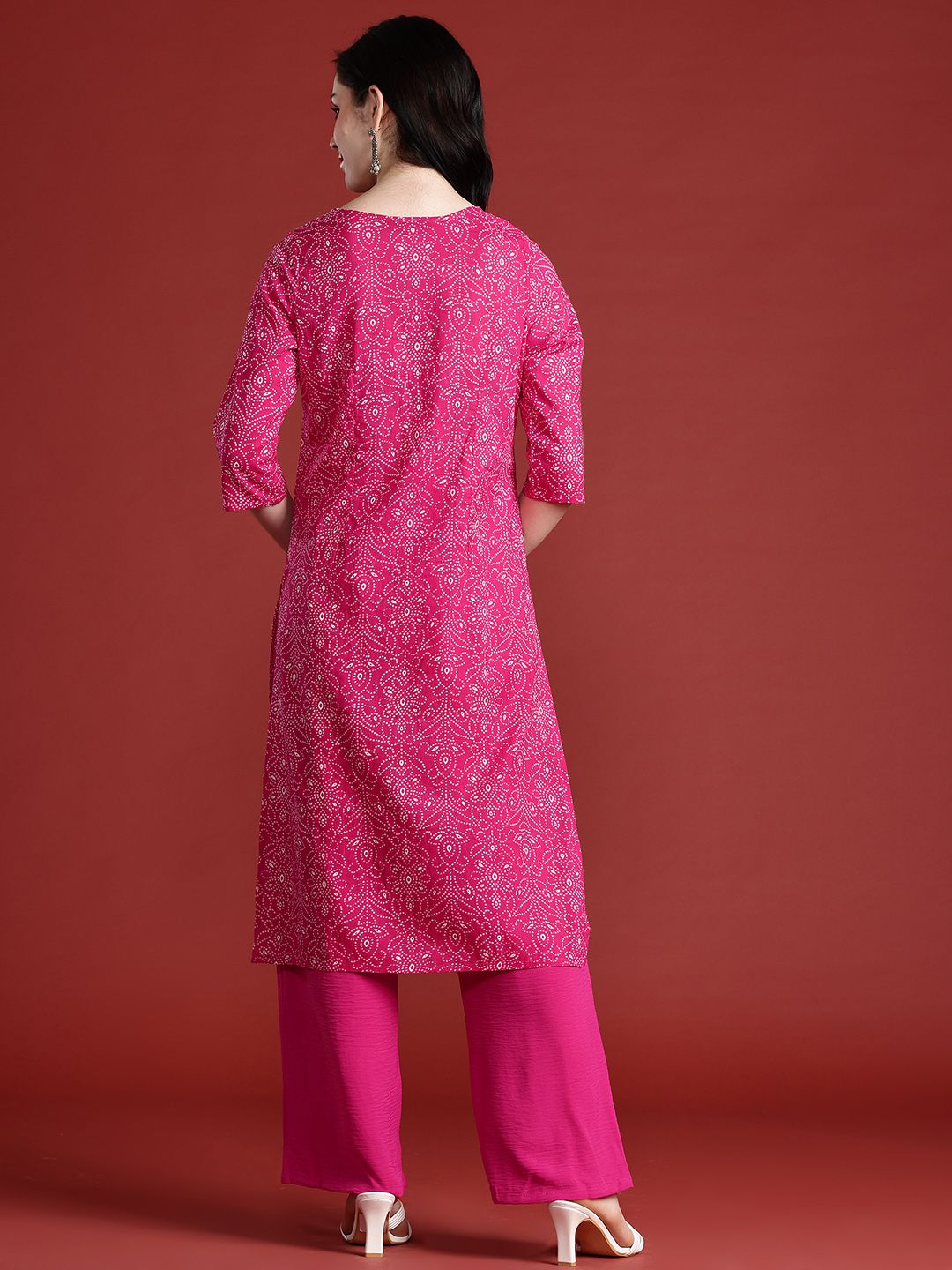 Anouk Women Bandhani Printed Pure Cotton Kurta