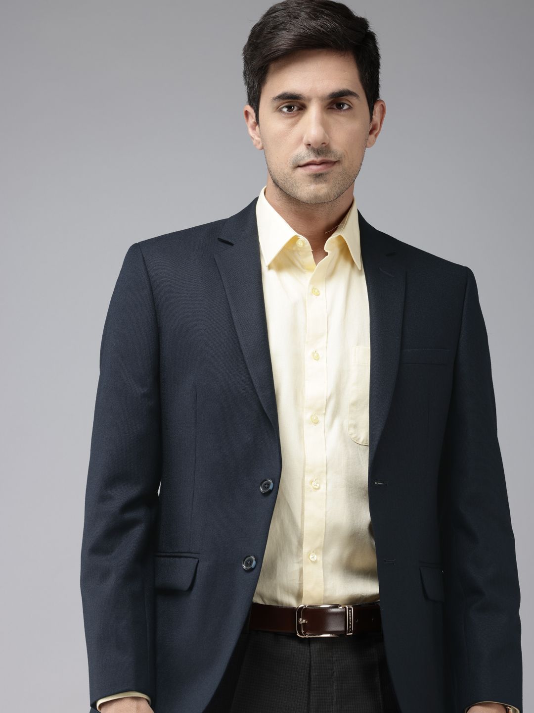 Park Avenue Single-Breasted Slim Fit Formal Blazer