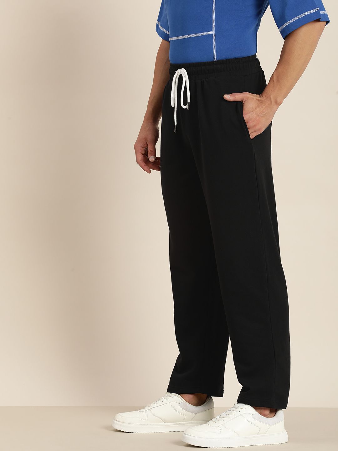 DILLINGER Men Lightweight Relaxed Fit Baggy Kintted Track Pants