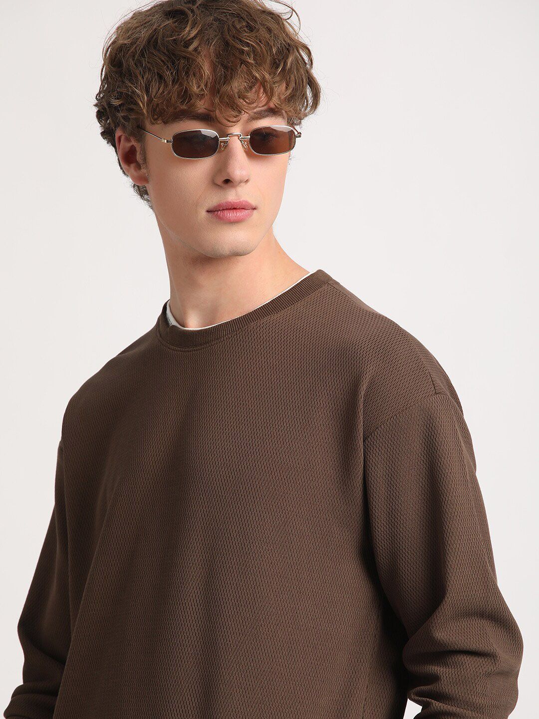 THE BEAR HOUSE Round Neck Long Sleeves Relaxed Fit T-shirt