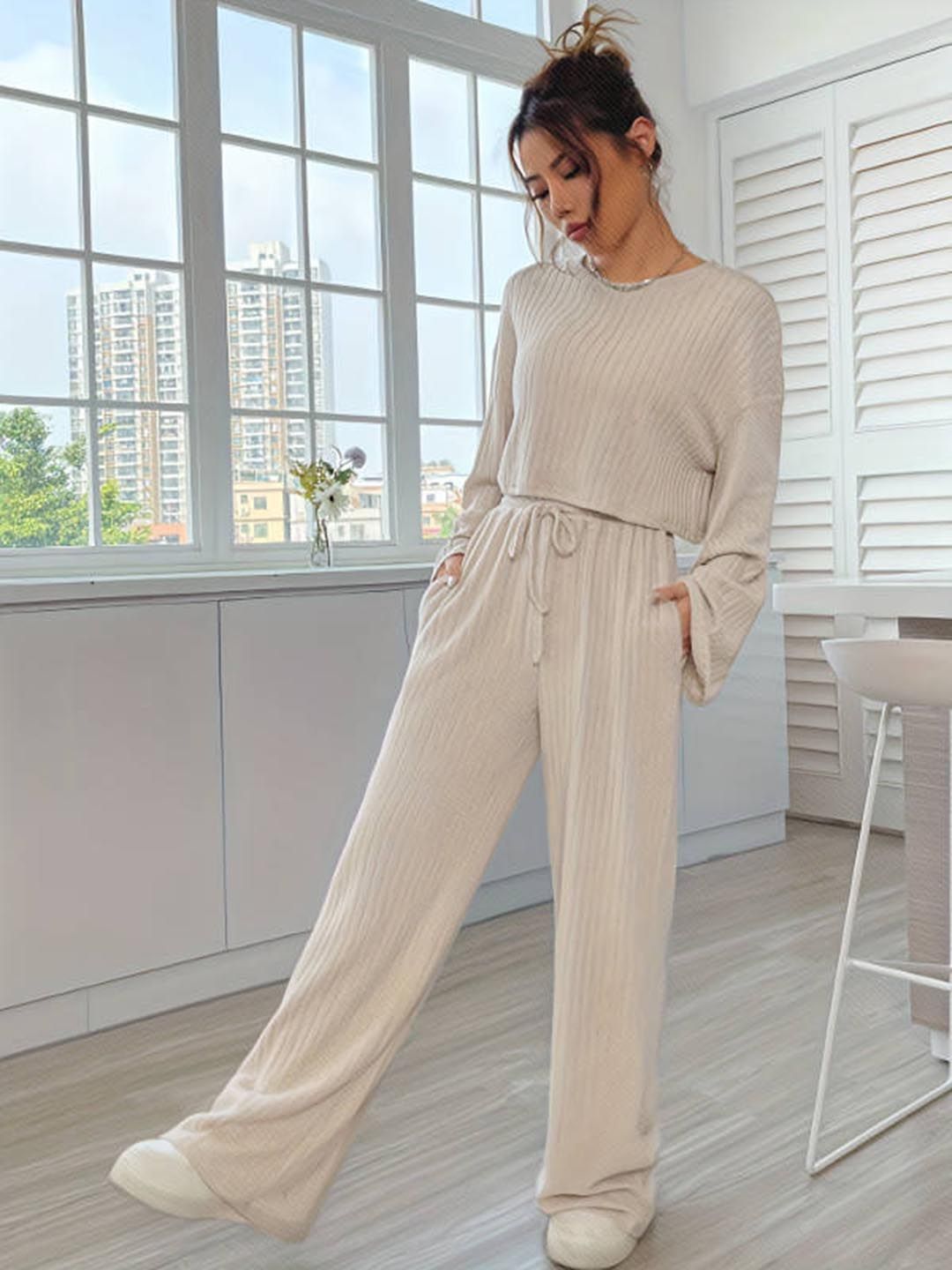 DressBerry Women Round Neck Long Sleeves Top
