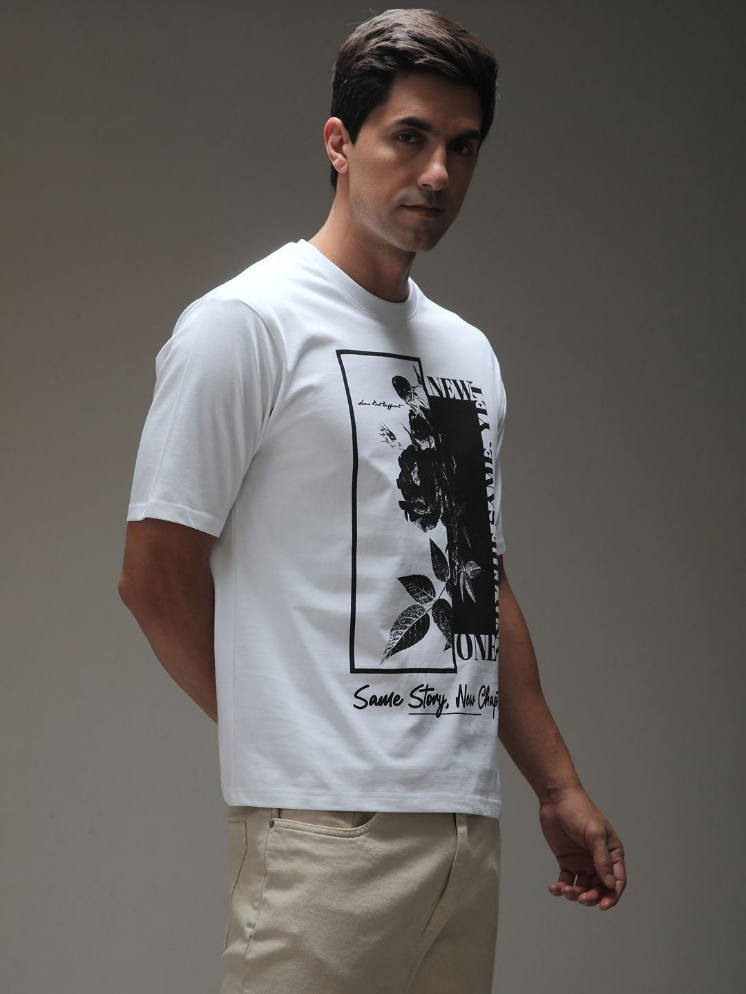 Difference of Opinion Men Graphic Printed Round Neck Cotton T-shirt