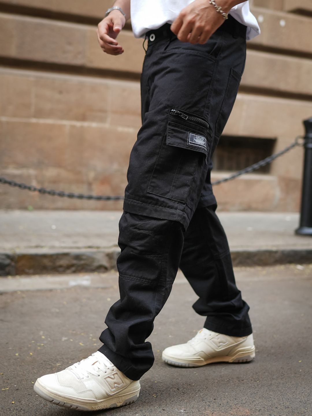 Powerlook Men Loose Fit Cargos Trousers
