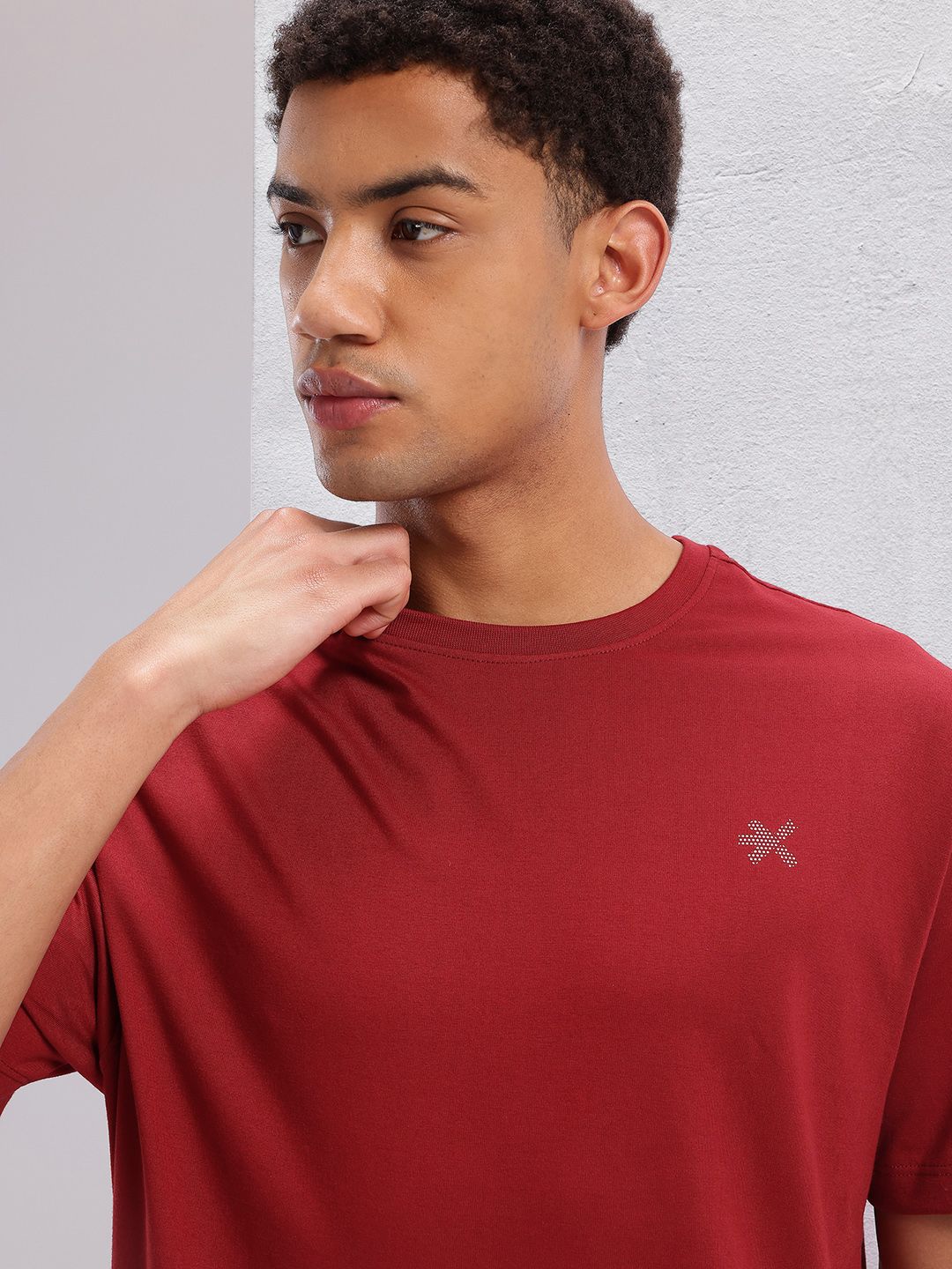 HRX by Hrithik Roshan Typography Printed Drop-Shoulder Sleeves Training  T-shirt