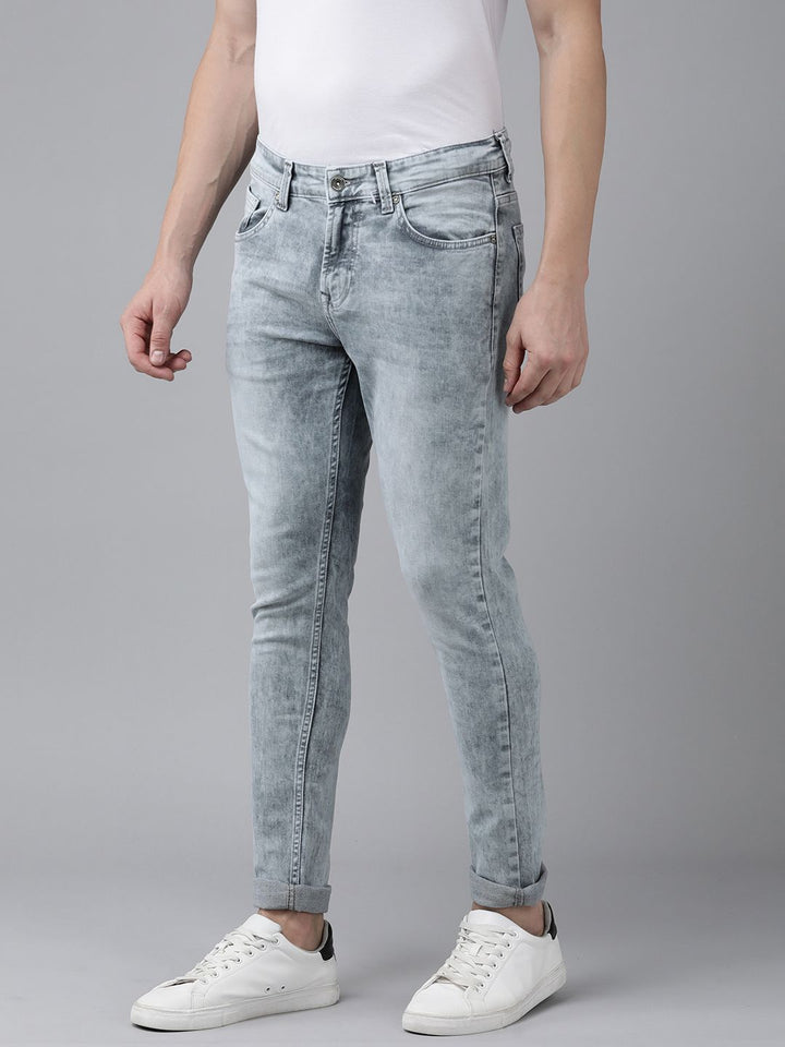 SPYKAR Men Super Skinny Fit Low-Rise Light Fade Stretchable Jeans