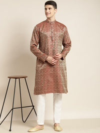 SOJANYA Ethnic Motifs Woven Design Regular Kurta With Pyjamas