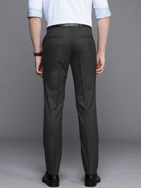 Raymond Men Textured Slim Fit Formal Trousers