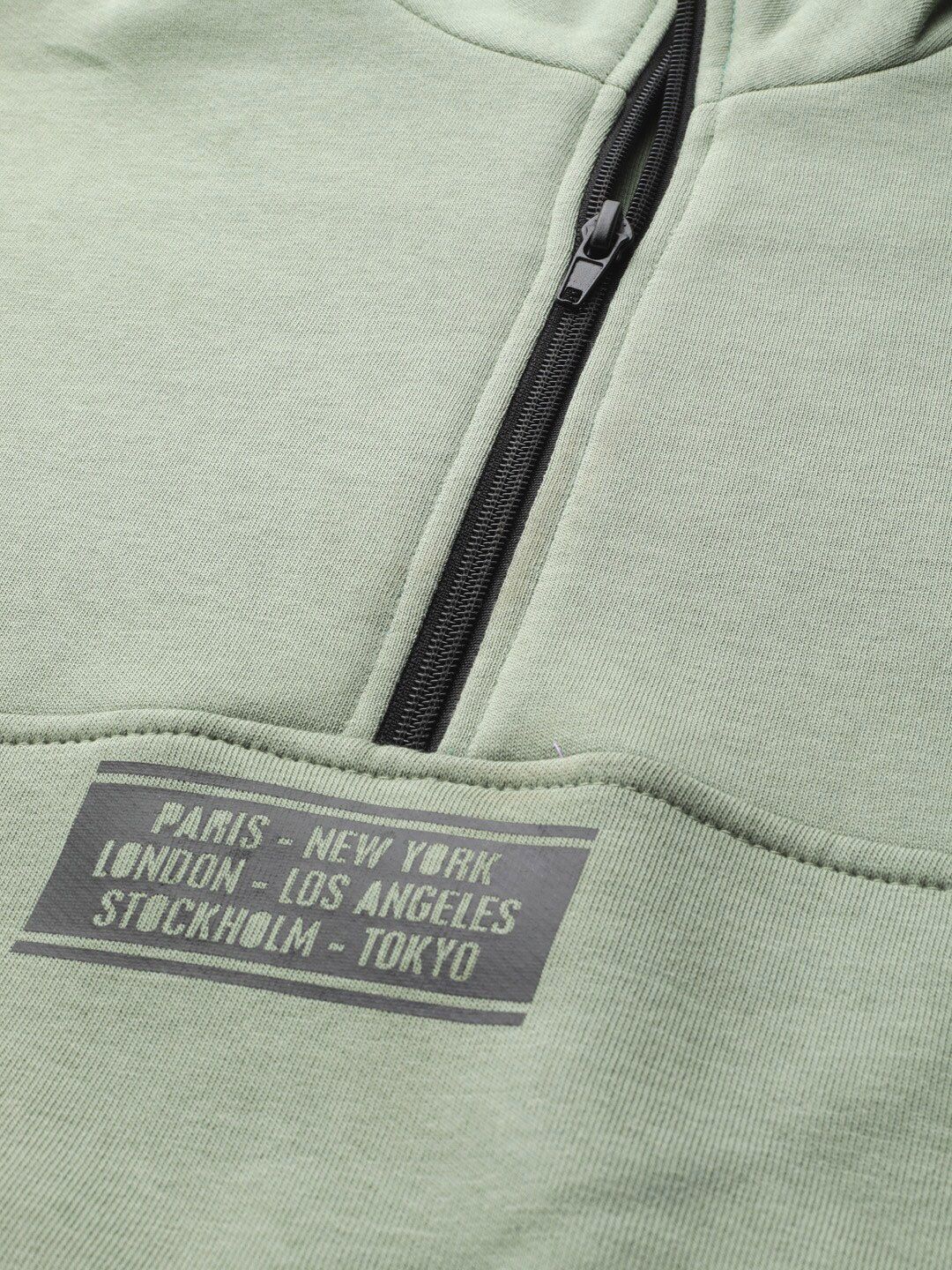 STREET 9 Women Green Solid Sweatshirt