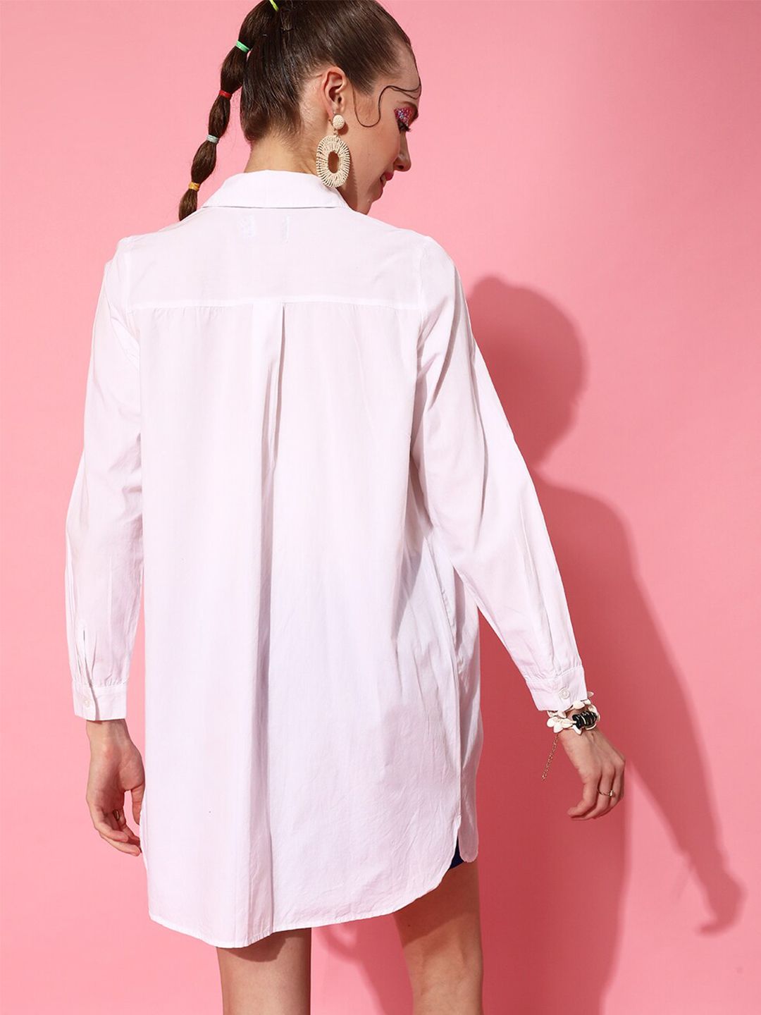 STREET 9 Women Classic White Solid Shirt
