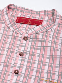 House of Pataudi  Jashn Pure Cotton Checked Kurta