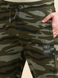 Sweet Dreams Men Olive Dry-Fit Joggers Track Pants