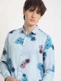 THE BEAR HOUSE Slim Fit Tie & Dye Pure Cotton Casual Shirt