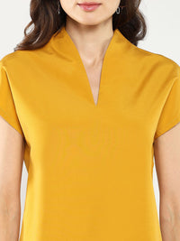 RAREISM Mandarin Collar Extended Sleeves Top