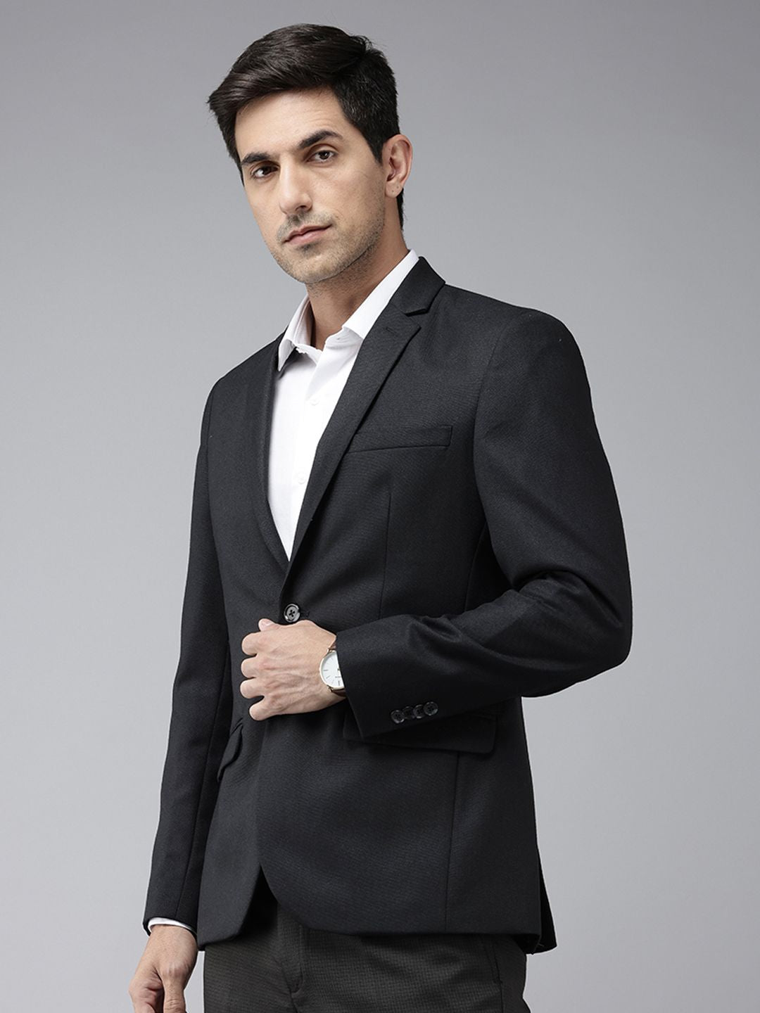 Park Avenue Single-Breasted Formal Blazer