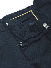 Raymond Men Self-Design Textured Slim Fit Formal Trousers