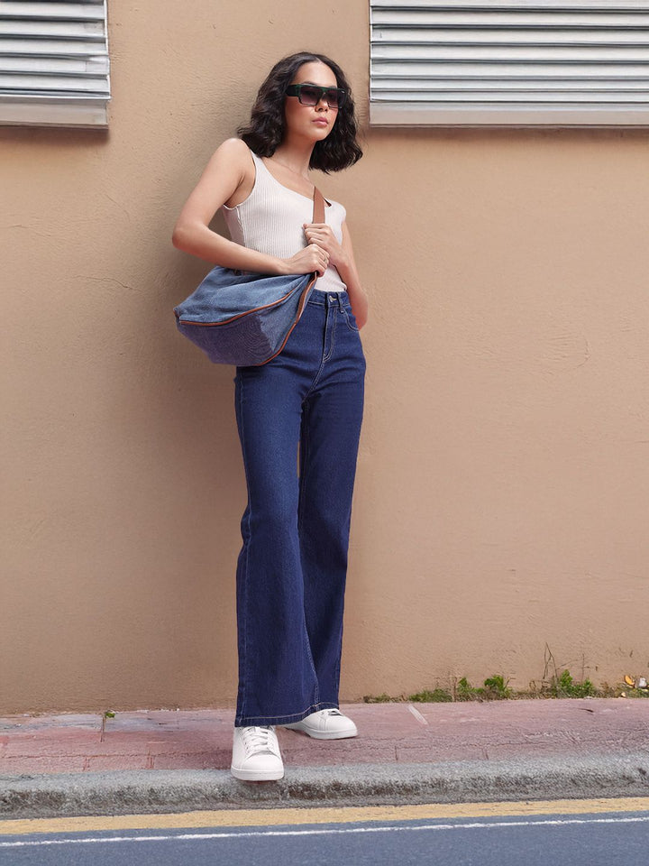 DressBerry Women High-Rise Stretchable Bootcut Jeans
