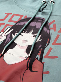 DressBerry Graphic Print Hooded Sweatshirt