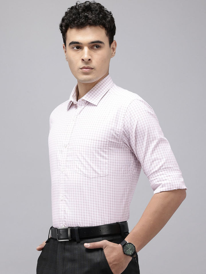 Park Avenue Slim Fit Checked Formal Shirt