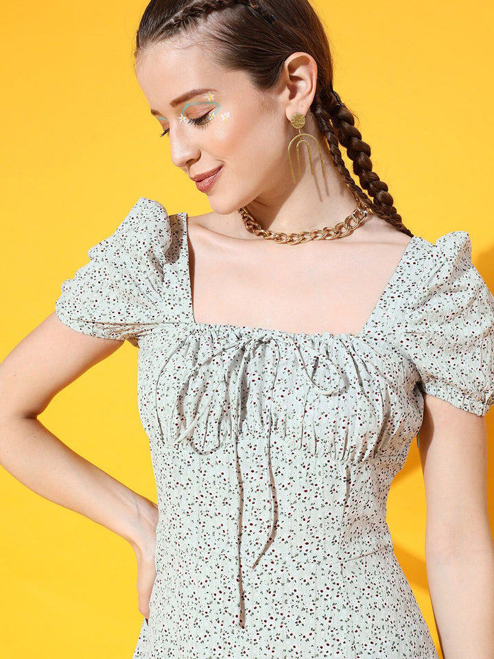 STREET 9 Women Grey Floral Dress