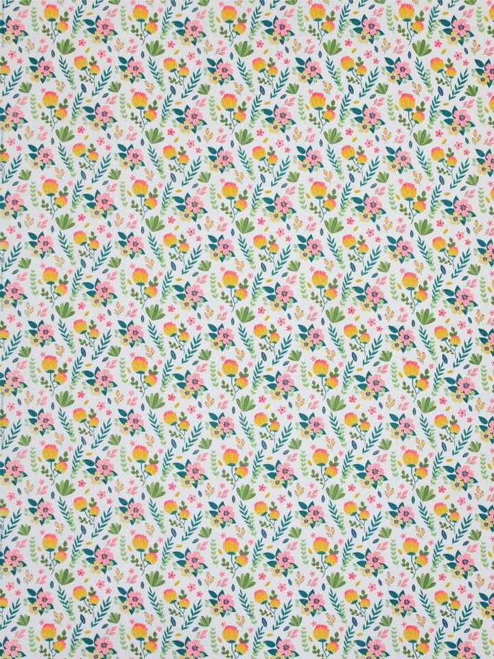 BOMBAY DYEING Dream Lover Green Floral Cotton 104 TC Queen Bedsheet Set 2.54 x 2.24m