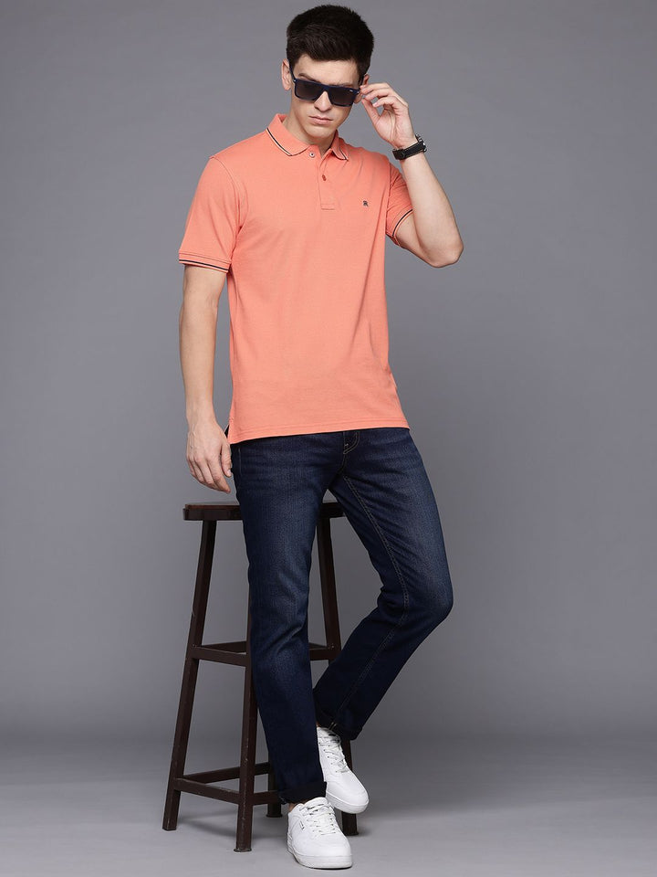 Raymond Men Polo Collar Pure Cotton T-shirt