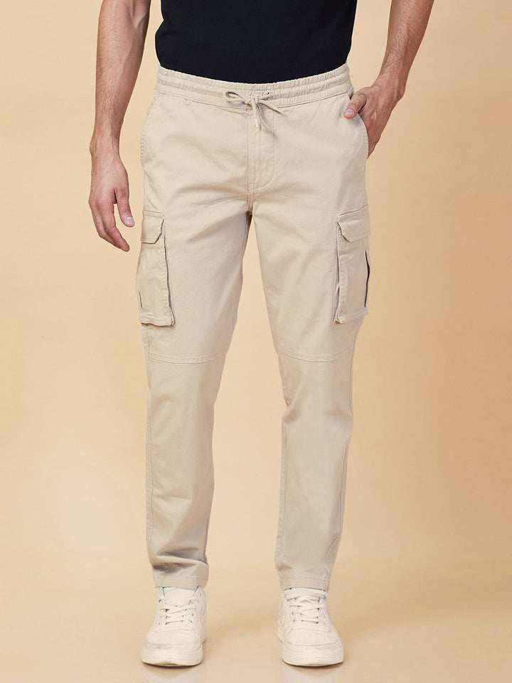 Being Human Men Slim Fit Cargos Trousers