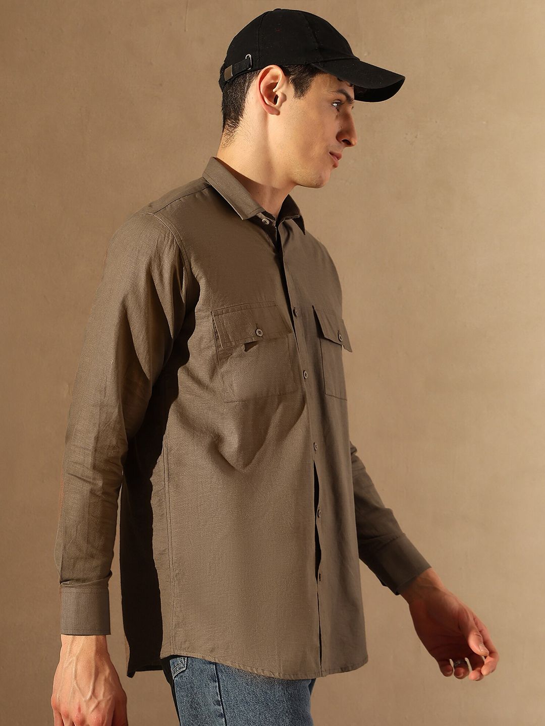 DENNISON Smart Solid Double Pocket Shirt
