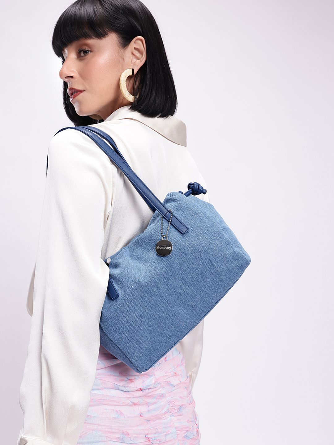 DressBerry Textured Shoulder Bag