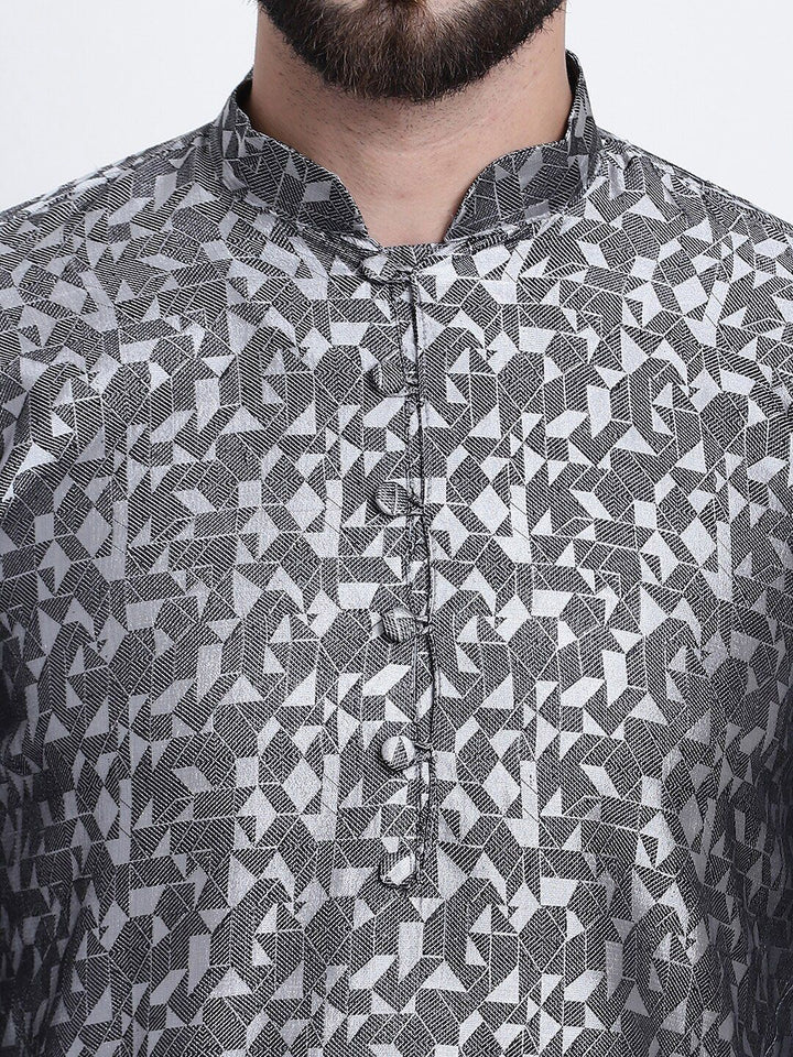 SOJANYA Ethnic Motifs Printed Mandarin Collar Straight Kurta