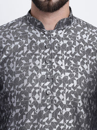 SOJANYA Ethnic Motifs Printed Mandarin Collar Straight Kurta