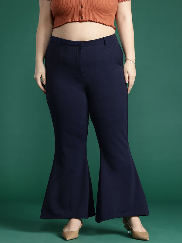 DressBerry Women Plus-Size Bootcut Trousers