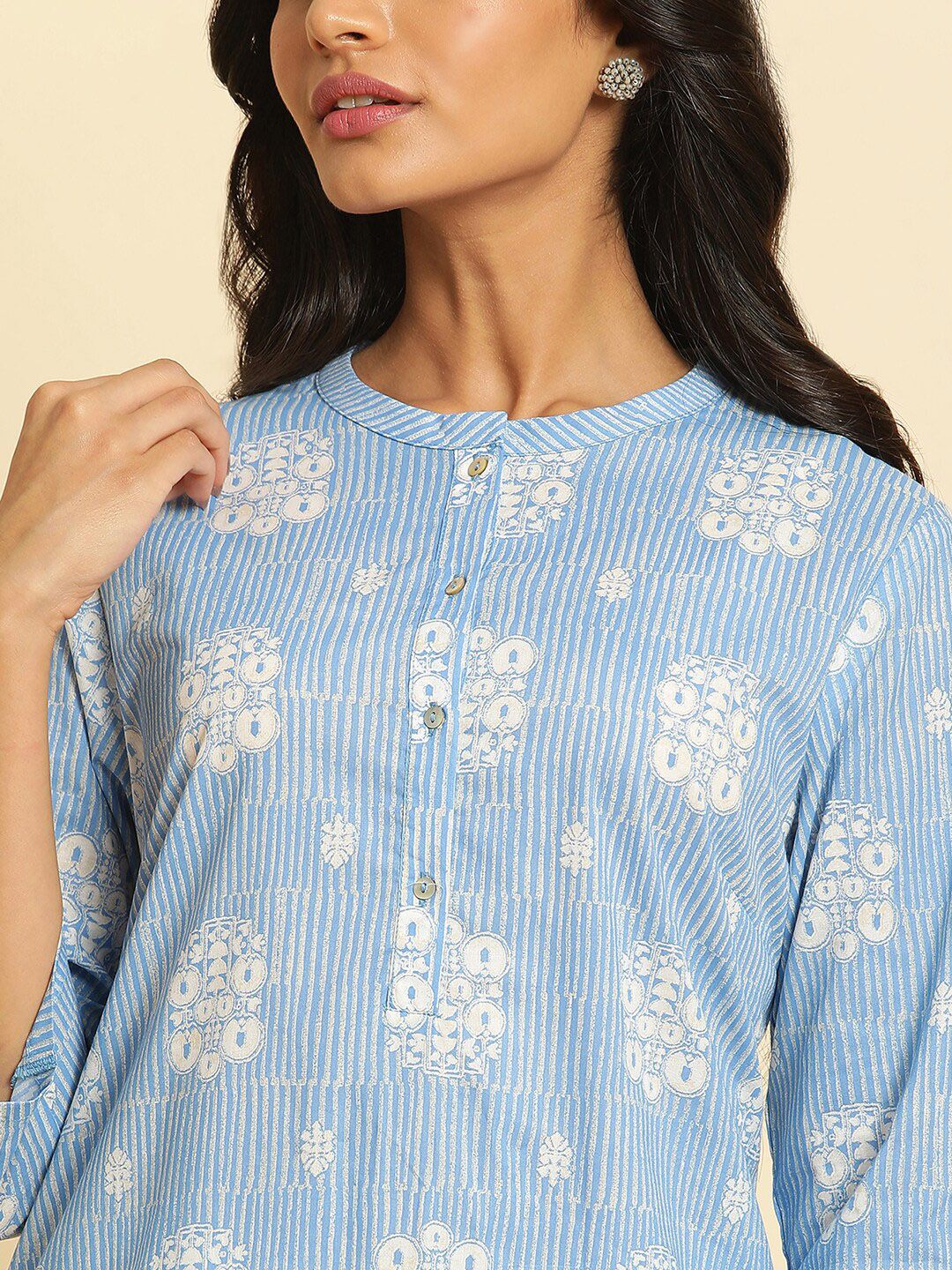 W Ethnic Motifs Printed Kurta