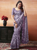 KALINI Floral Printed Zari Saree