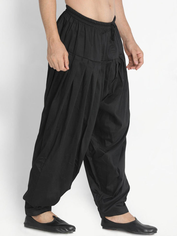 Vastramay Men Cotton Black Black Salwar