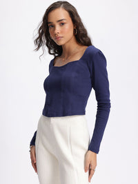 DressBerry Cozy Chic Craze Ribbed Fitted Top